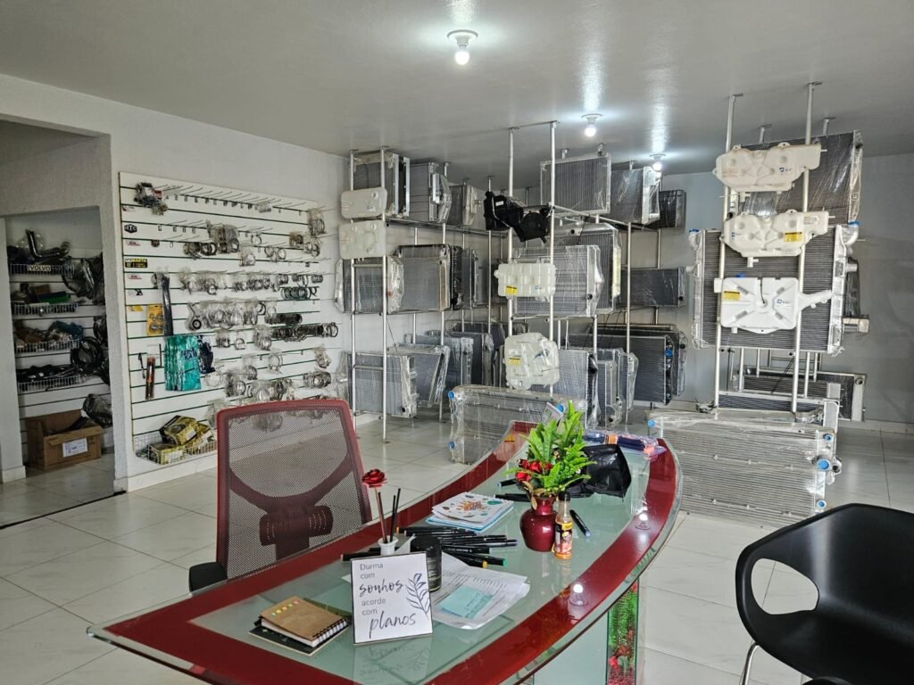 Espaço de atendimento ao cliente da Casa dos Radiadores em Palmas